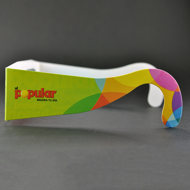 Paper Cyan Red Anaglyph 3D Glasses for Movies & Promotions (Model:SNPA066)