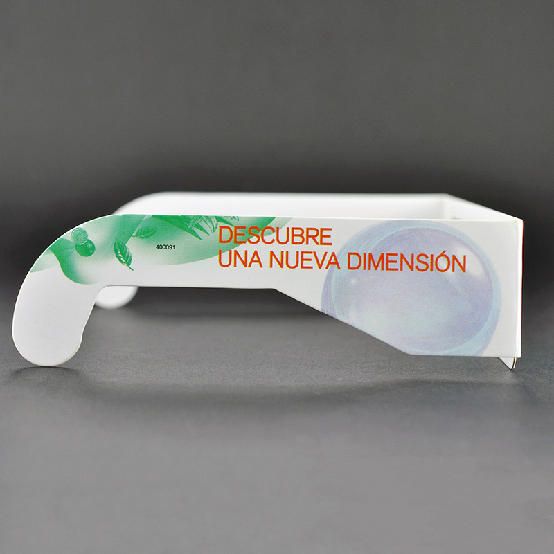 Paper Cyan Red Anaglyph 3D Glasses for Movies & Promotions (Model:SNPA083)