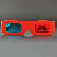 Paper Cyan Red Anaglyph 3D Glasses for Movies & Promotions (Model:SNPA097)