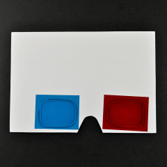 Paper Handheld Cyan Red Anaglyph 3D Glasses for Movies & Promotions (Model:SNPA099)
