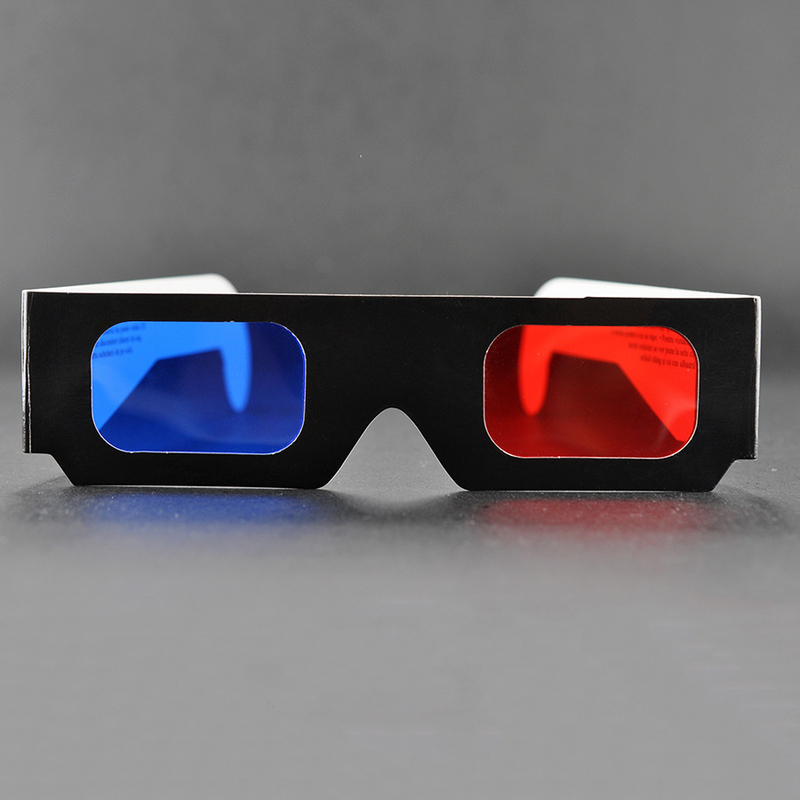 Paper Red Blue Anaglyph 3D Glasses for Movies & Promotions (Model:SNPA102)