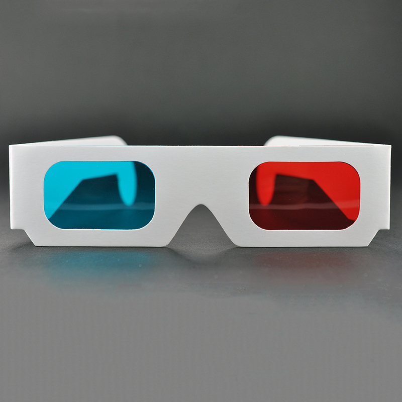 Paper Cyan Red Anaglyph 3D Glasses for Movies & Promotions (Model:SNPA111)