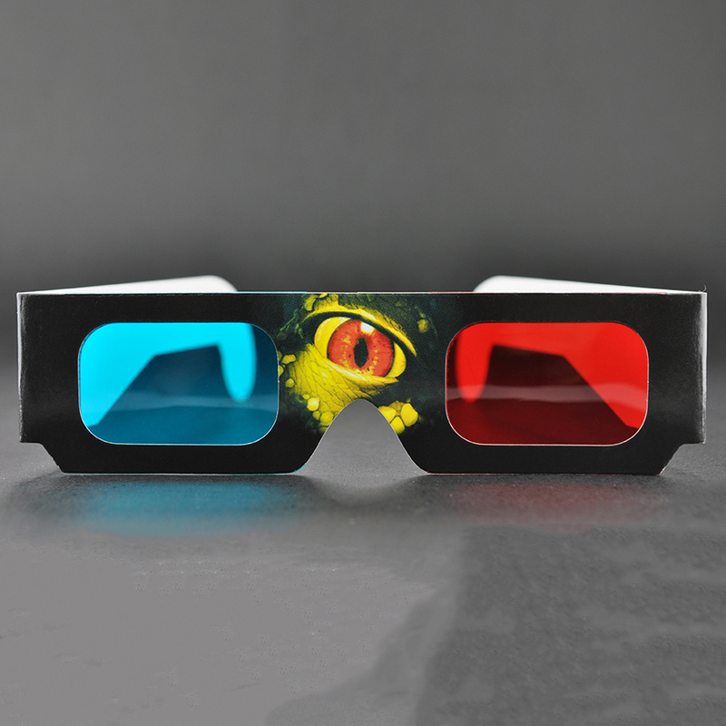 Paper Cyan Red Anaglyph 3D Glasses for Movies & Promotions (Model:SNPA112)