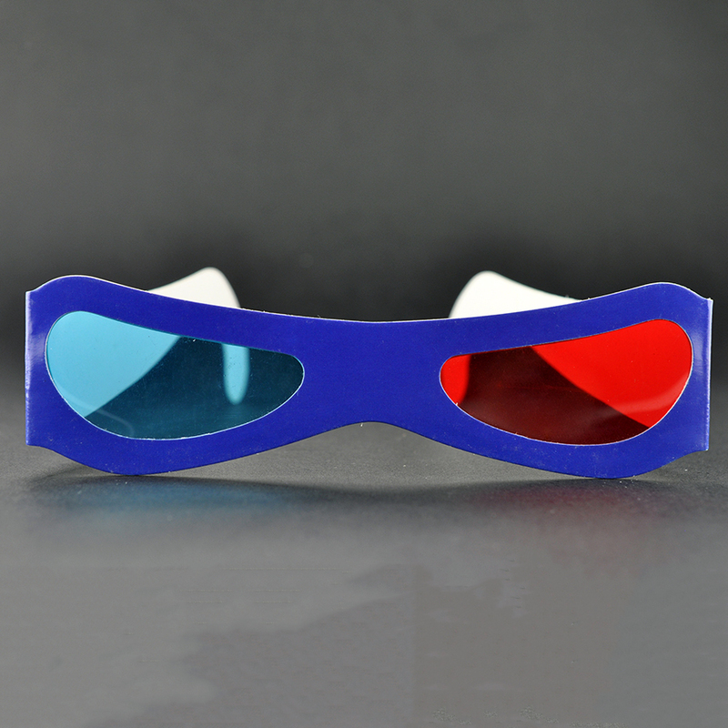 Paper Cyan Red Anaglyph 3D Glasses for Movies & Promotions (Model:SNPA118)