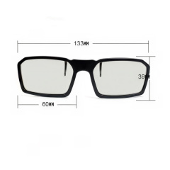 Clip-On Plastic Circular Polarized 3D Glasses (Model:SNCPL054C)