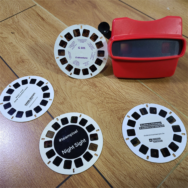 Classic 3D Reel Viewer for Kids – Retro Style Stereoscope Toy with Picture Discs (Model:SNRV092-1)