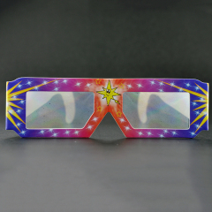 Paper Diffraction Fireworks Glasses – Multi-Rainbow Effect Event Eyewear (Model:SNFW001)