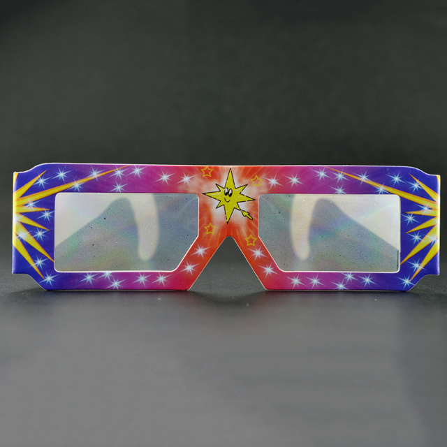 Paper Diffraction Fireworks Glasses – Multi-Rainbow Effect Event Eyewear (Model:SNFW001)