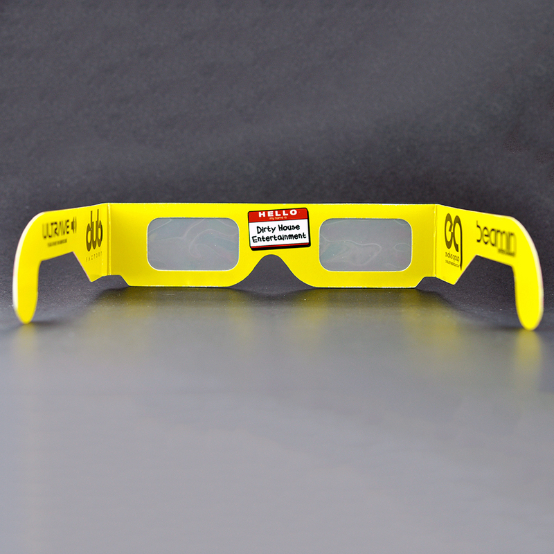 Paper Diffraction Fireworks Glasses – Multi-Rainbow Effect Event Eyewear (Model:SNFW005)