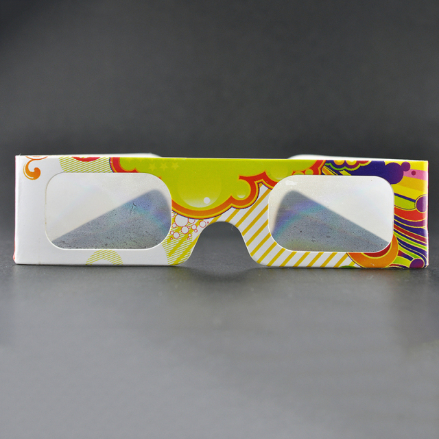 Paper Diffraction Fireworks Glasses – Multi-Rainbow Effect Event Eyewear (Model:SNFW006)
