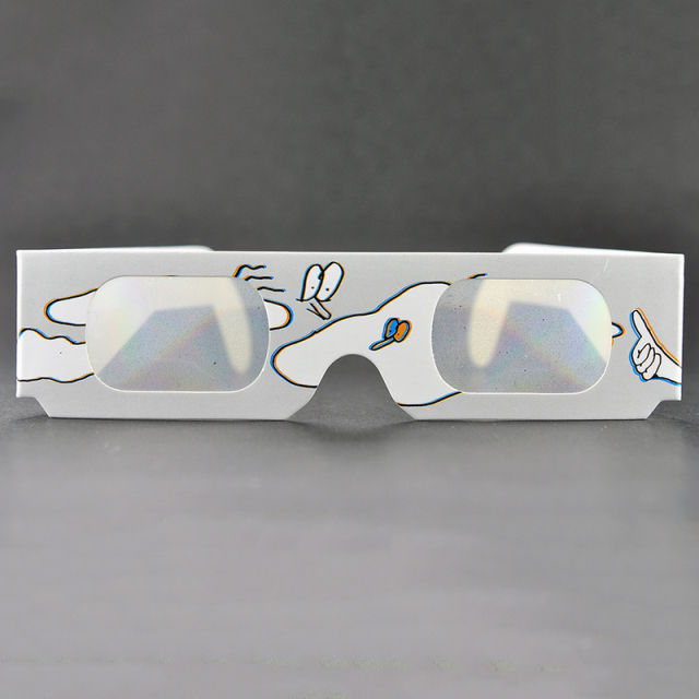 Paper Diffraction Fireworks Glasses – Multi-Rainbow Effect Event Eyewear (Model:SNFW014)