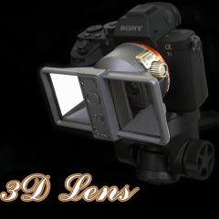 Pro 8K Full-Frame 3D Lens System: Live Streaming, Macro & Measurement for Sony E/Canon RF/Nikon Z/L-Mount (Model:SN3L001)