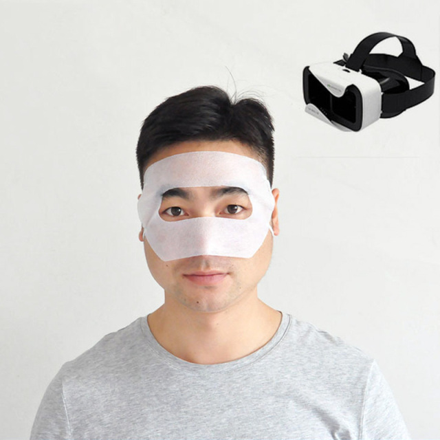 Disposable Hygienic VR Eye Mask & Sweat Cover - Non-Woven Fabric (Model:SNVEM003)