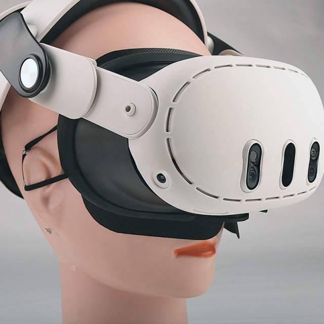 Ultrasonic Welded Disposable VR Eye Mask with Ear Straps (Model:SNVEM012)