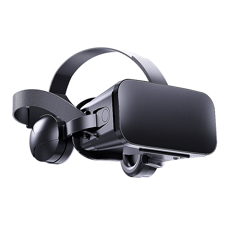 Immersive 3D VR Headset with Built-in Hi-Fi Headphones - Virtual Reality Glasses for 4.7"-6.7" Smartphones (Model:SNVR003)