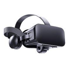 Immersive 3D VR Headset with Built-in Hi-Fi Headphones - Virtual Reality Glasses for 4.7"-6.7" Smartphones (Model:SNVR003)