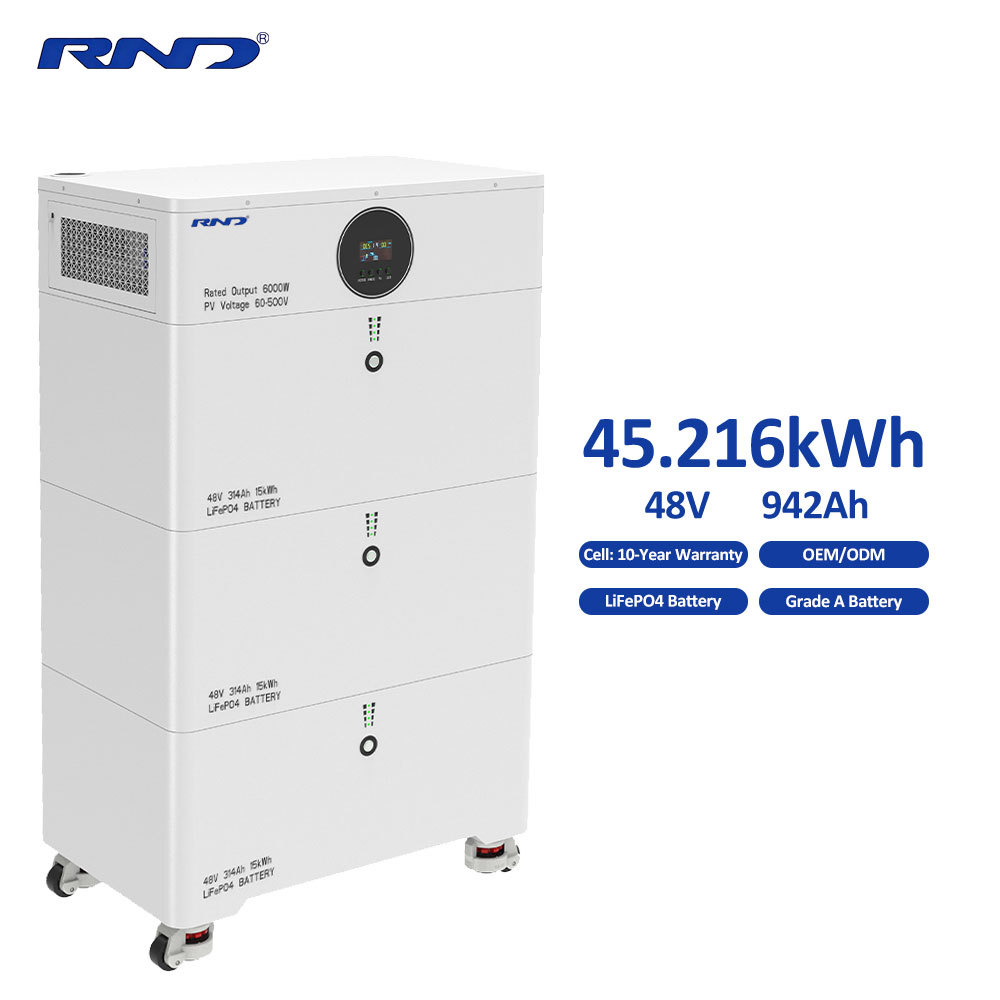 RND-T45 45kWh 大容量太阳能电池组 | 942Ah | 可移动设计