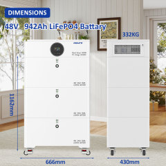 RND-T45 45kWh Large Capacity Solar Battery Bank | 942Ah | Movable Design