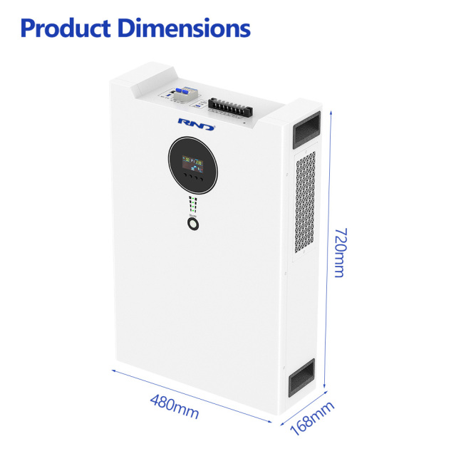 RND-E5 5kWh 24V Wall Mounted Solar Battery Storage | 3.6kW Inverter Built-in
