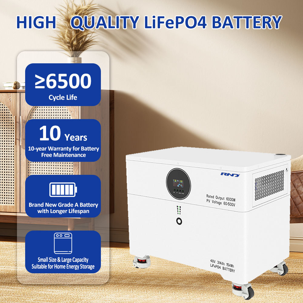 RND-T15 15kWh 可移动家用备用电池 | 48V 314Ah | 6kW 输出