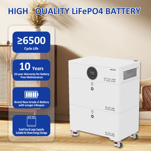 RND-T30 30kWh Stackable Energy Storage System | 48V 628Ah | 6kW Hybrid Inverter
