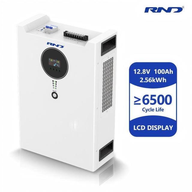 RND-E2 2.5kWh 12V Wall Mounted LiFePO4 Battery | 1.2kW Mini All-in-One