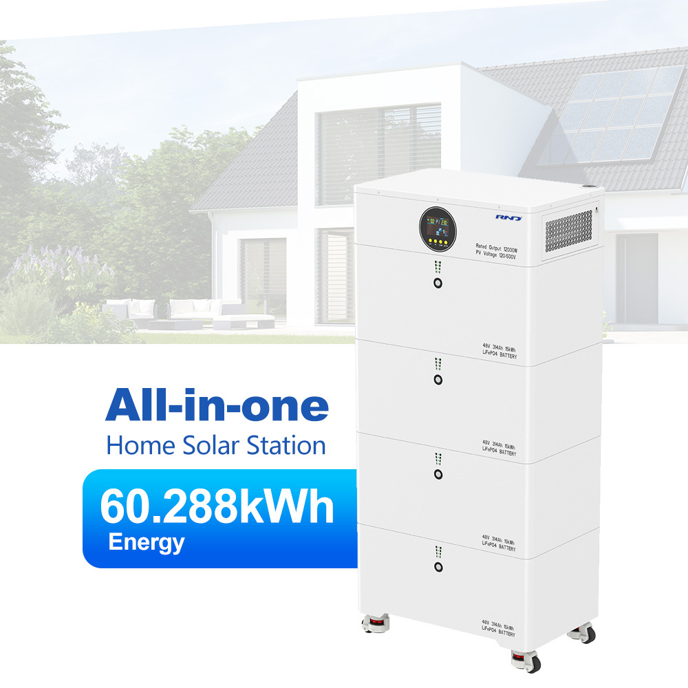 RND-K60 60kWh 工业太阳能电池备用电源 | 12kW 功率 | 1256Ah