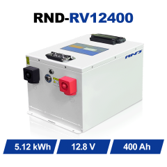 RND 12V 400Ah LiFePO4 RV Battery | 5.12kWh Waterproof IP65 | 280A BMS