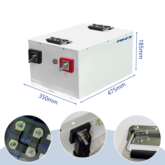 RND 12V 350Ah Deep Cycle Lithium Battery | 4.5kWh IP65 Marine Grade