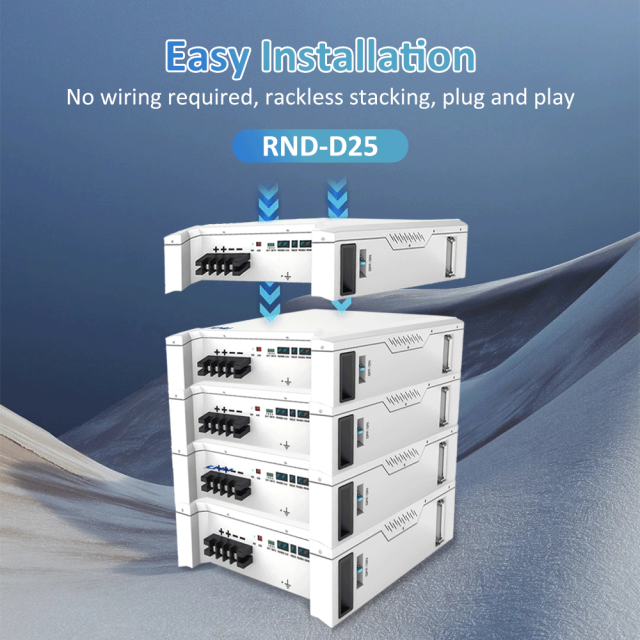 RND Stackable home storage battery D25
