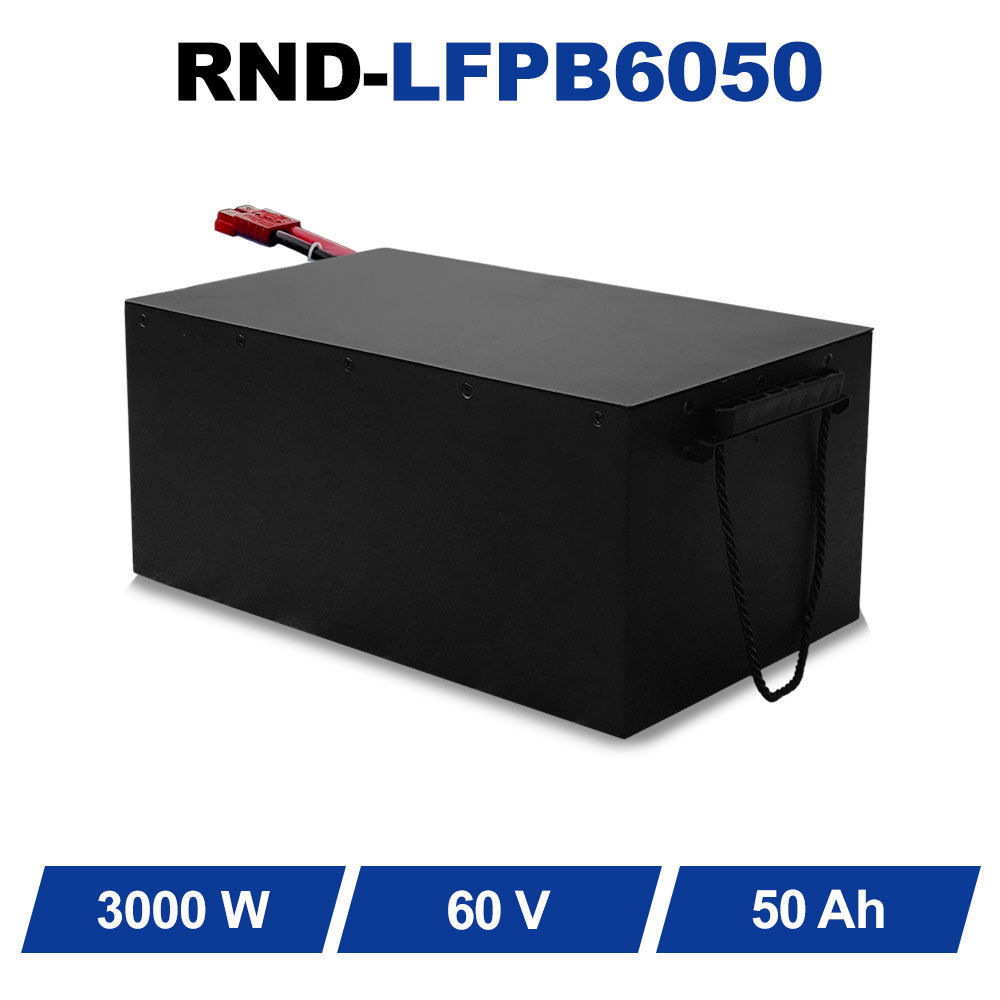 RND 耐用型 IP65 60V50Ah 电池组，适用于货运三轮车