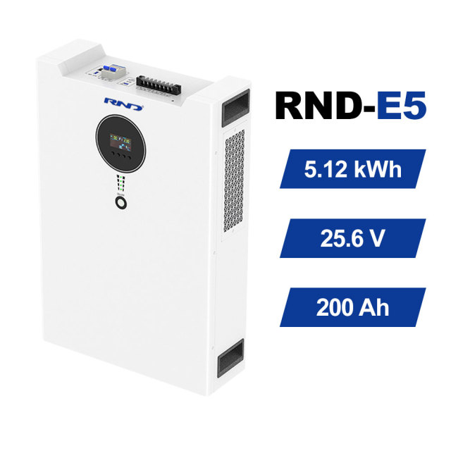 RND-E5 5kWh 24V Wall Mounted Solar Battery Storage | 3.6kW Inverter Built-in