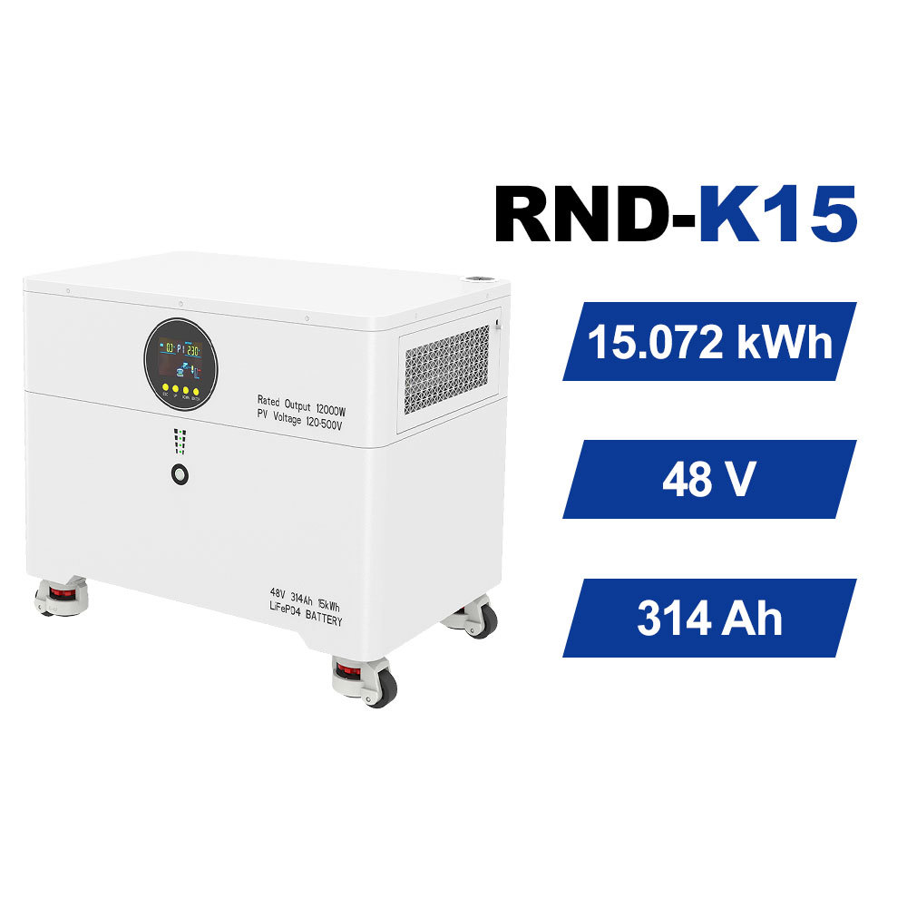 RND-K15 15kWh一体式家用储能系统 | 48V 12kW大功率