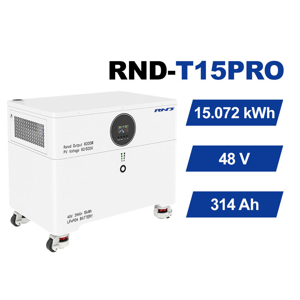 RND-T15 15kWh 可移动家用备用电池 | 48V 314Ah | 6kW 输出