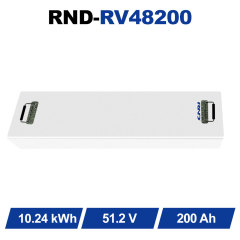 RND 48V 200Ah 超薄磷酸铁锂电池 | 适用于房车和船舶的 10.24kWh 高压系统
