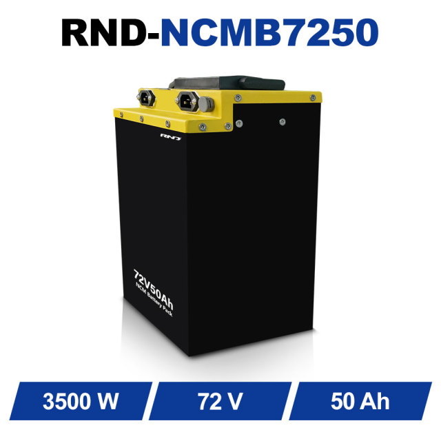 RND 72V 50Ah NCM High-Performance Battery | 150A Peak Discharge for Racing & Heavy Duty