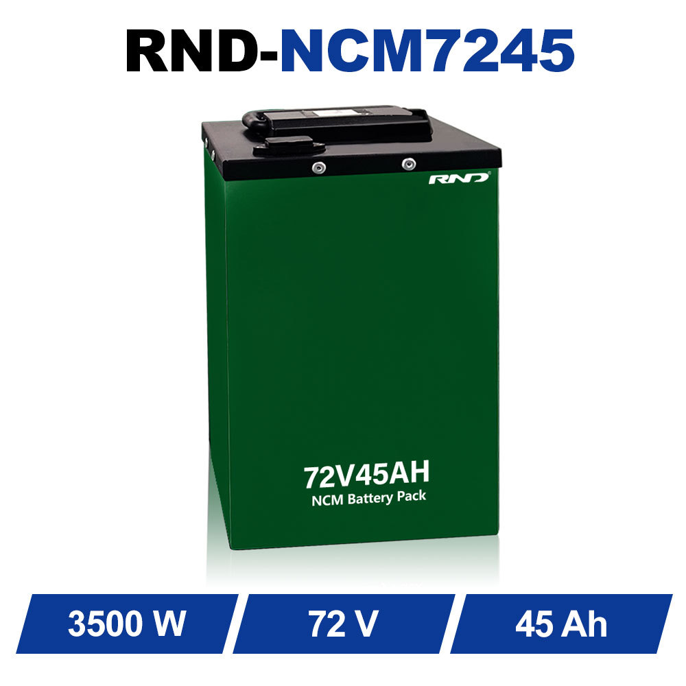 RND 高级 72V 45Ah 半固态 NCM 电池 | 超轻高密度