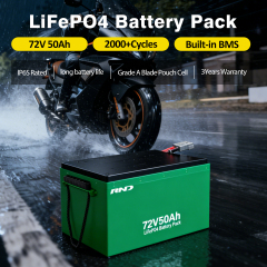 RND 72V50Ah Original Factory LiFePO4 Battery With 3Year Warranty