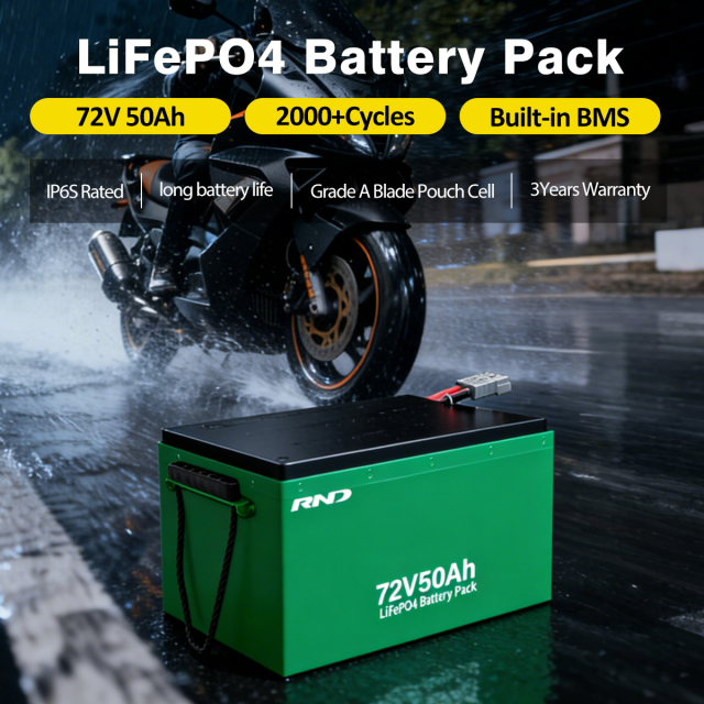 RND 72V50Ah Original Factory LiFePO4 Battery With 3Year Warranty