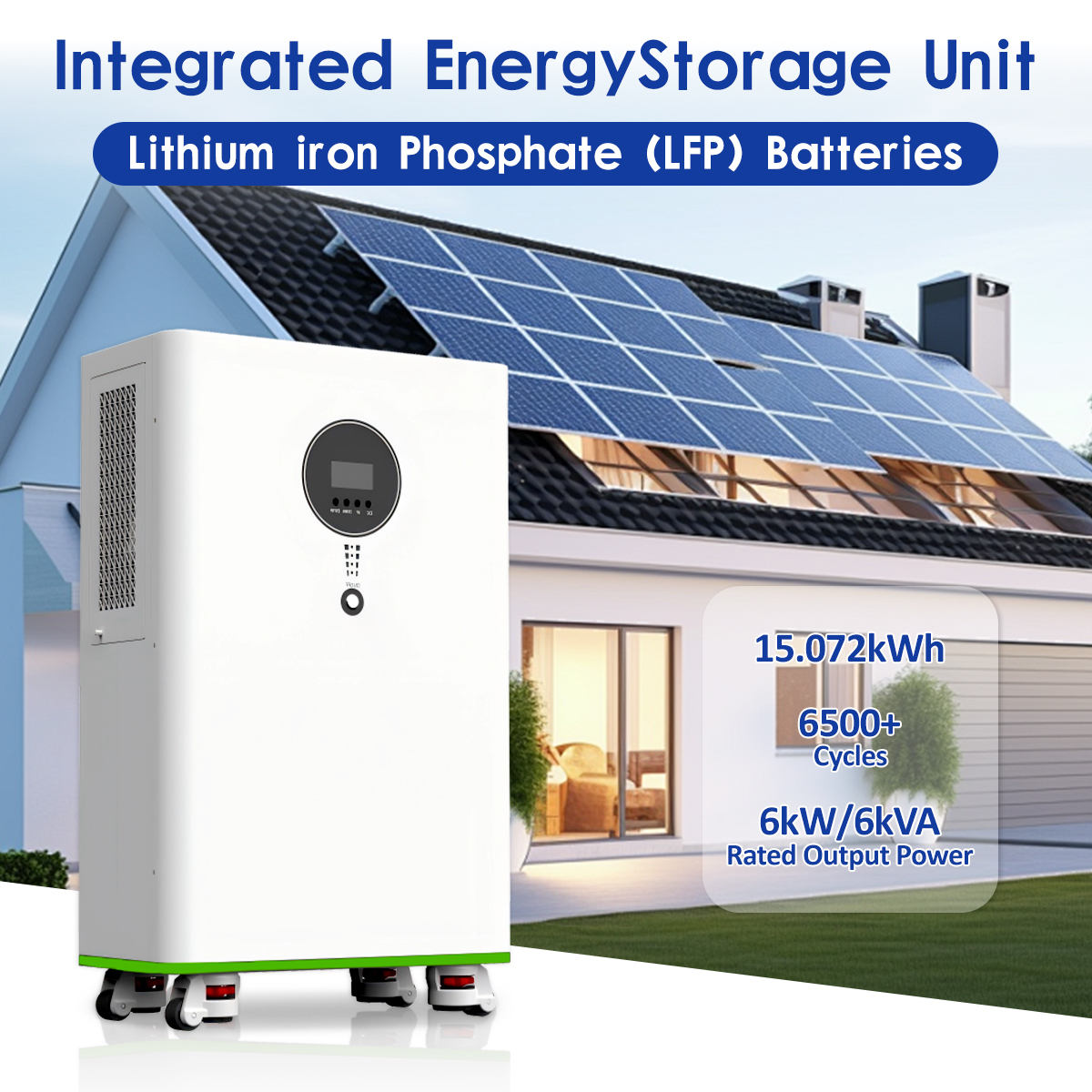 RND-T15 15kWh 可移动家用备用电池 | 48V 314Ah | 6kW 输出