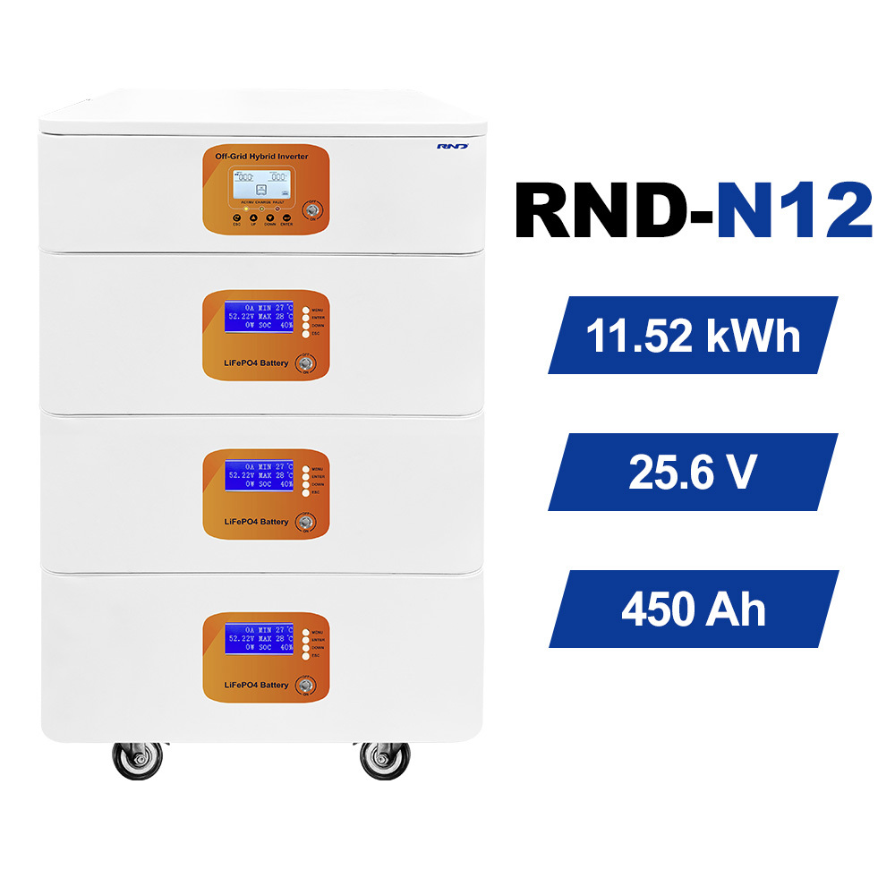 11.52kWh All in One Home Energy Storage System with LiFePO4 Battery and 3.6kW Inverter RND-N12