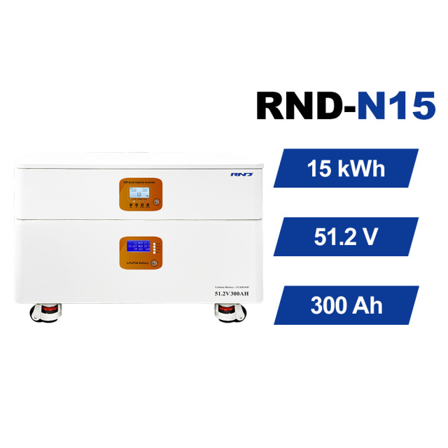 15.36kWh All in One Home Energy Storage System with LiFePO4 Battery and 12kW Hybrid Inverter RND-N15