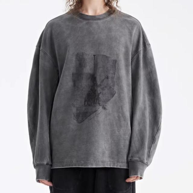 Premium Heavyweight Washed Long Sleeve Tee