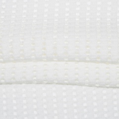156gsm 67.6%Cotton 31.9%Polyester 0.5%Spandex Punched Hole Jacquard Fabric KF25114#