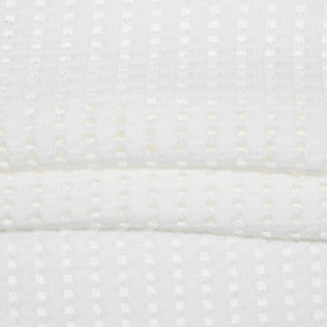 156gsm 67.6%Cotton 31.9%Polyester 0.5%Spandex Punched Hole Jacquard Fabric KF25114#