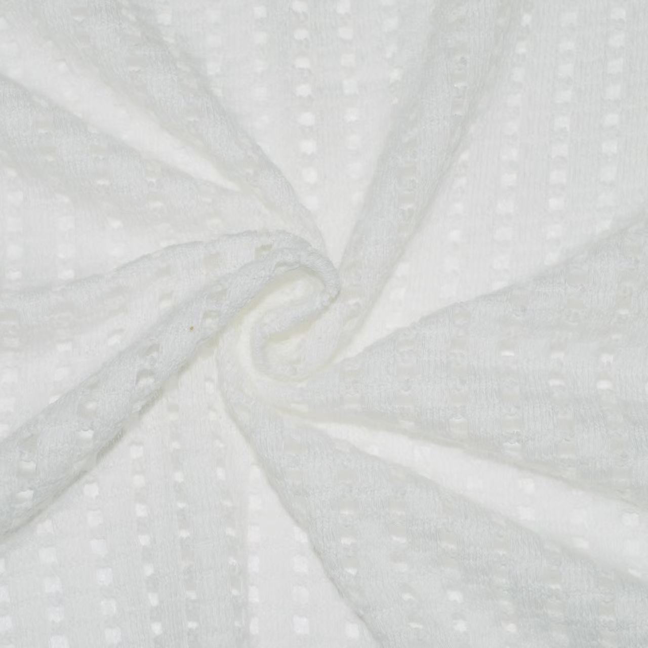 156gsm 67.6%Cotton 31.9%Polyester 0.5%Spandex Punched Hole Jacquard Fabric KF25114#