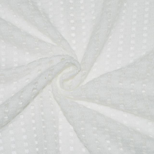 156gsm 67.6%Cotton 31.9%Polyester 0.5%Spandex Punched Hole Jacquard Fabric KF25114#