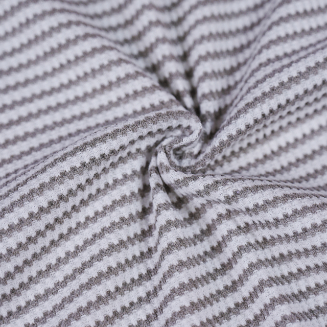 210gsm 55%Cotton 37%Polyester 3%Spandex Stripe Waffle 1359#