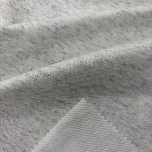 280gsm 42%Cotton 58%Polyester Frech Terry With Glitter Powder 613#
