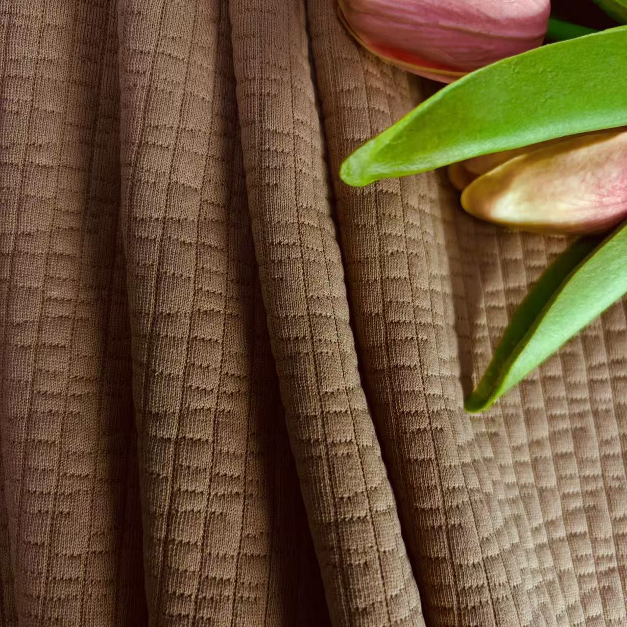 280gsm 98%Polyester 2%Spandex Jacquard /Scuba Knit WT20260215#